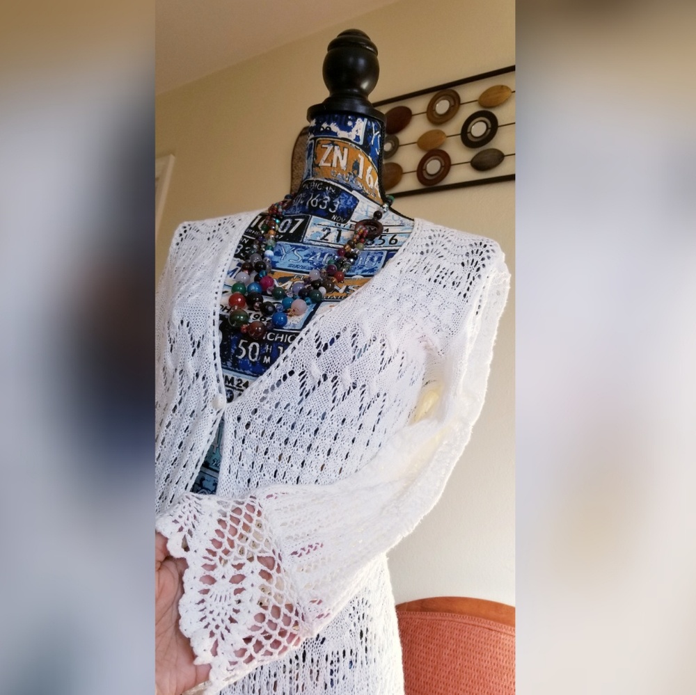 SOLD on Mercari🎆Lauren Ralph lauren crochet coat